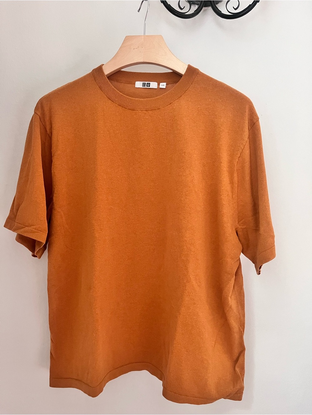 Uniqlo Short Sleeve Crew Neck T-Shirt - Burnt Orange